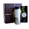 Organic Coffee Gift Set w/a Stainless Steel Tumbler & Gift Box
